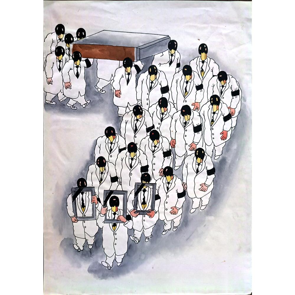 Sun Shen Ying 33x21cm Orijinal Karikatür BOD02353