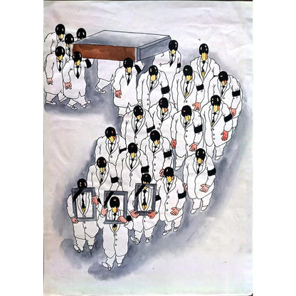 Sun Shen Ying 33x21cm Orijinal Karikatür BOD02353