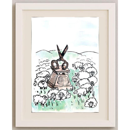 Mileta Miloradovic 35x25cm Orijinal Karikatür BOD02355