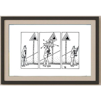 Tomislav Ozanic 29x21cm Orijinal Karikatür BOD02360