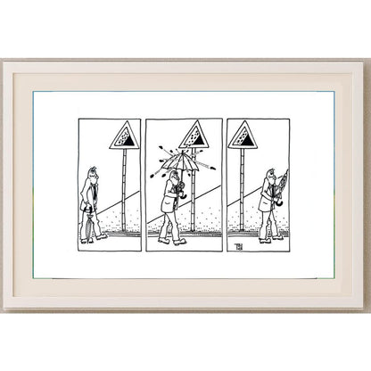 Tomislav Ozanic 29x21cm Orijinal Karikatür BOD02360