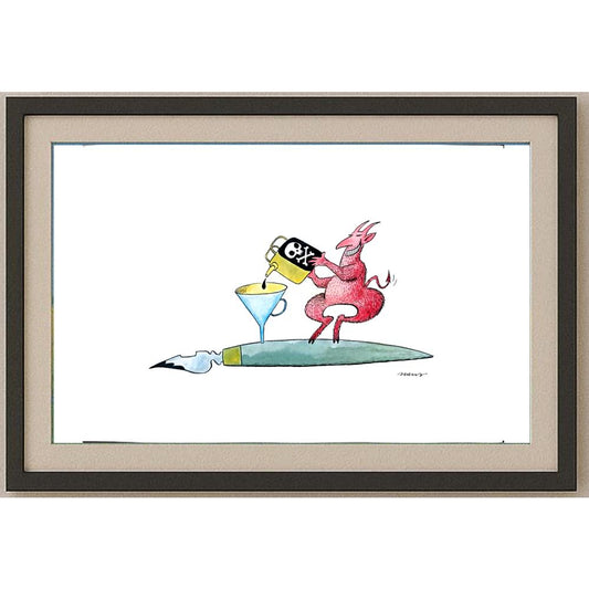 Ivan Haramija 35x25cm Orijinal Karikatür BOD02363
