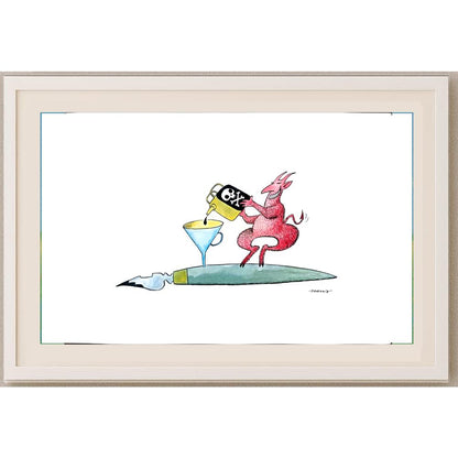 Ivan Haramija 35x25cm Orijinal Karikatür BOD02363
