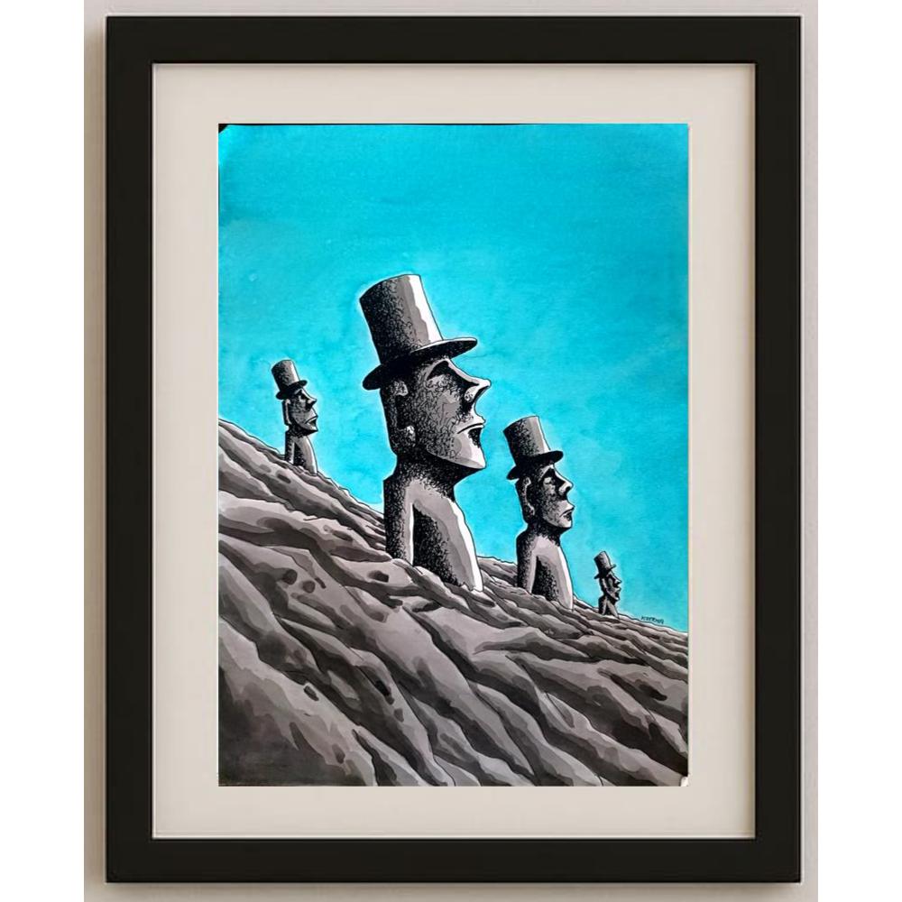 Lubomir Kotrha 43x30cm Orijinal Karikatür BOD02366