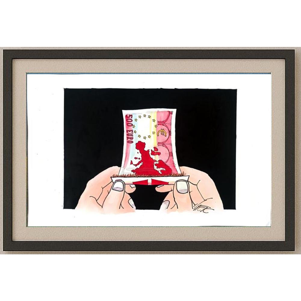 Frantisek Kratochvil 43x30cm Orijinal Karikatür BOD02368