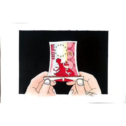 Frantisek Kratochvil 43x30cm Orijinal Karikatür BOD02368