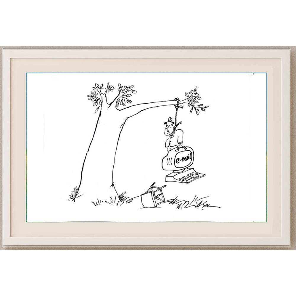 Gheorghita Ghinea Uriasu 29x21cm Orijinal Karikatür BOD02369