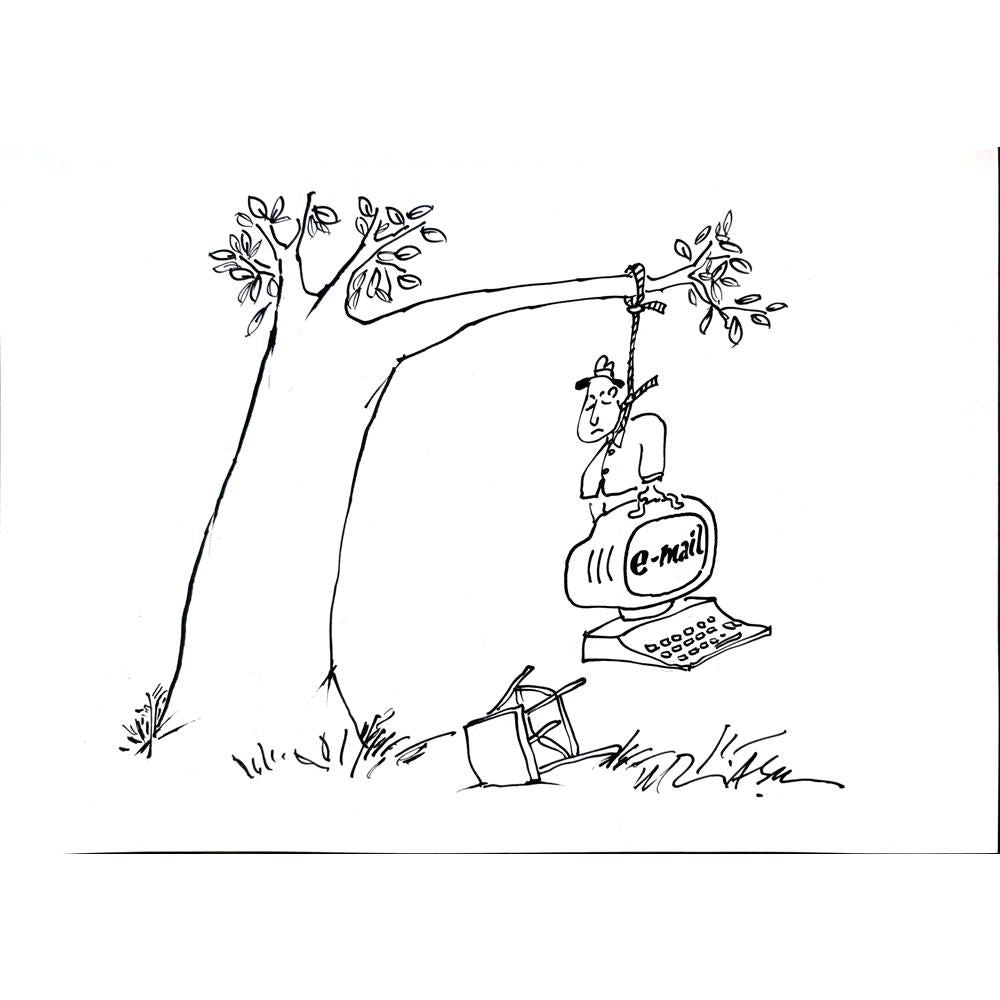 Gheorghita Ghinea Uriasu 29x21cm Orijinal Karikatür BOD02369