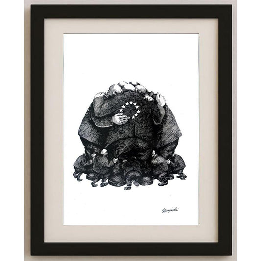 Slawomir Luczynski 29x21cm Orijinal Karikatür BOD02370