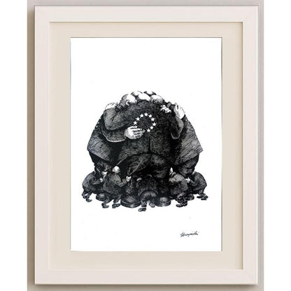 Slawomir Luczynski 29x21cm Orijinal Karikatür BOD02370