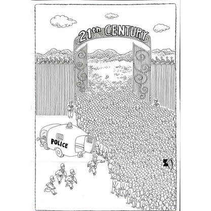 Li Yuan Liang 43x25cm Orijinal Karikatür BOD02371