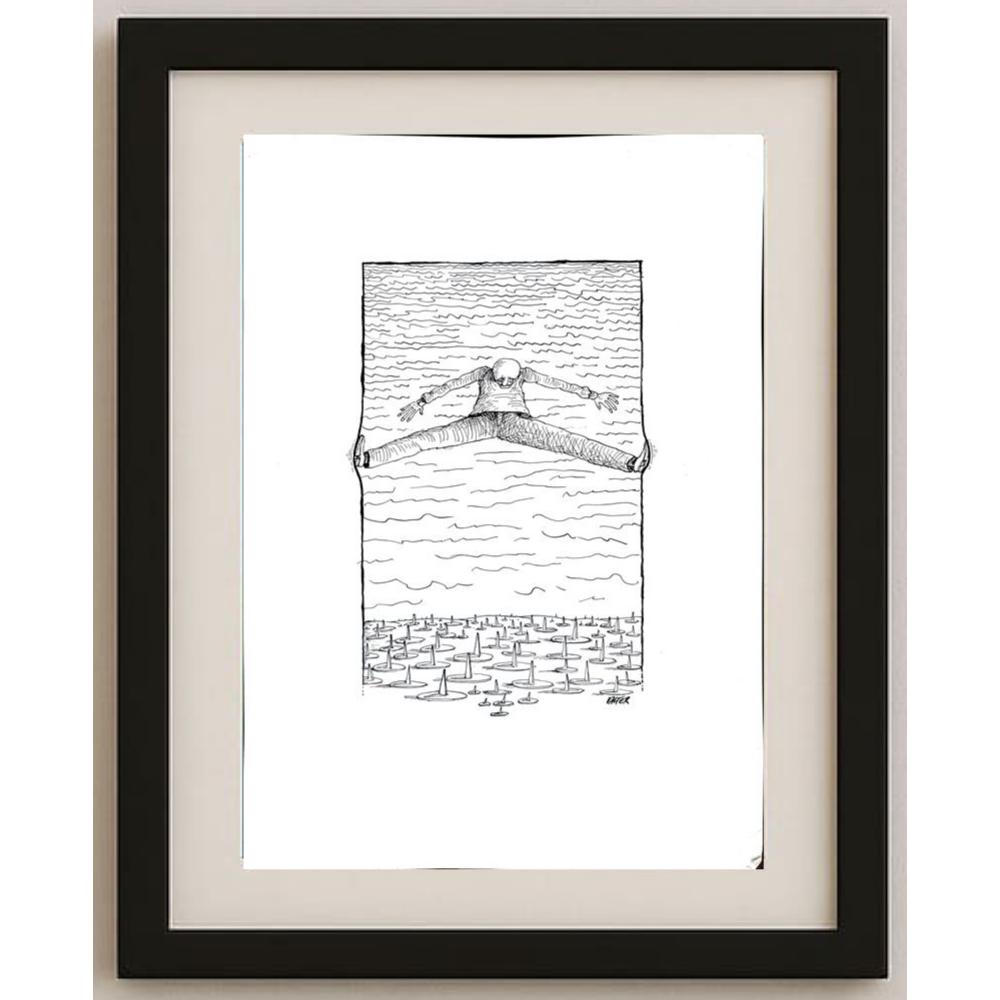 Jano Valter 43x30cm Orijinal Karikatür BOD02373