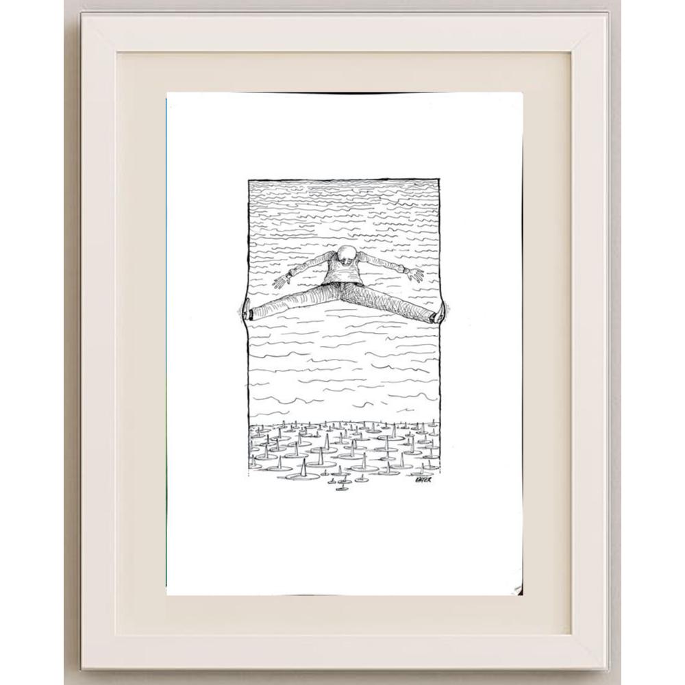 Jano Valter 43x30cm Orijinal Karikatür BOD02373