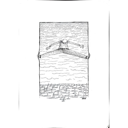 Jano Valter 43x30cm Orijinal Karikatür BOD02373