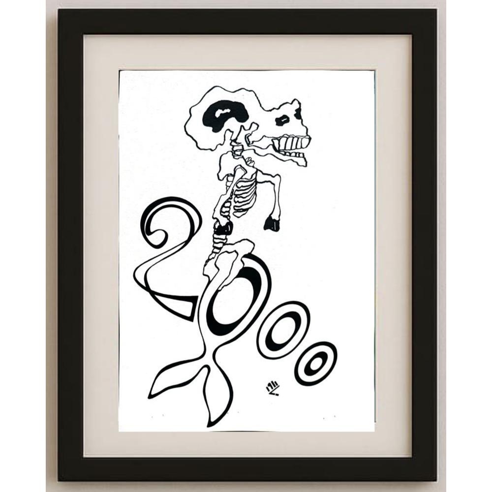 Davar Najafi 43x30cm Orijinal Karikatür BOD02374