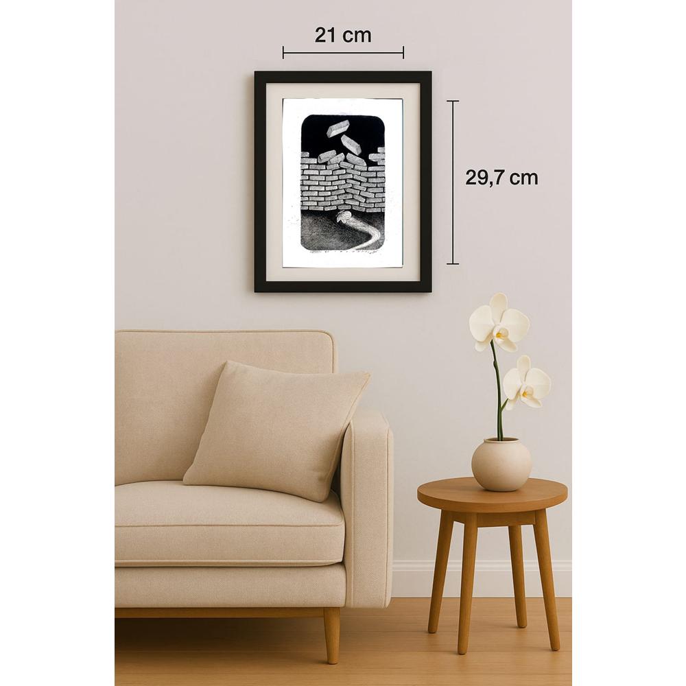 Ali Divandari 29x21cm Orijinal Karikatür BOD02381