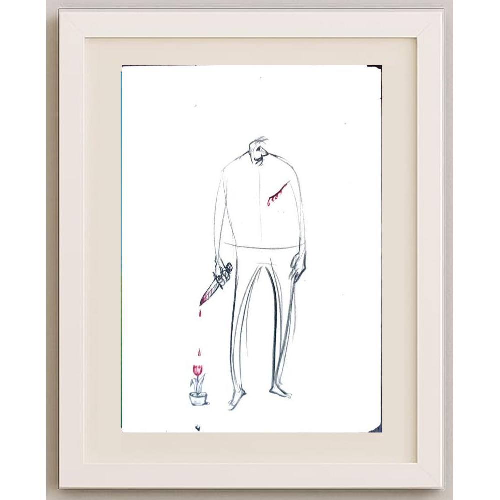 Mohsen Divandari 28x19cm Orijinal Karikatür BOD02382