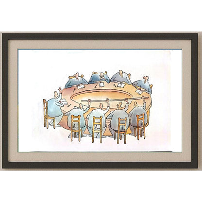 Xu Xiao 40x28cm Orijinal Karikatür BOD02387
