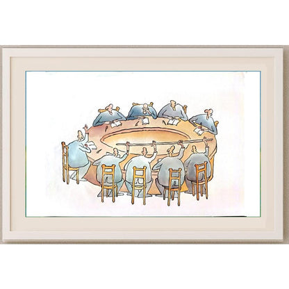 Xu Xiao 40x28cm Orijinal Karikatür BOD02387