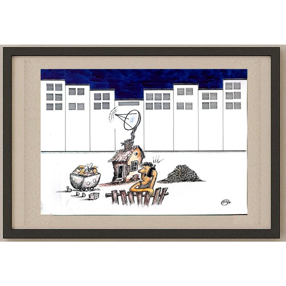 Zarko Gacesa 43x30cm Orijinal Karikatür BOD02391