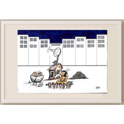 Zarko Gacesa 43x30cm Orijinal Karikatür BOD02391