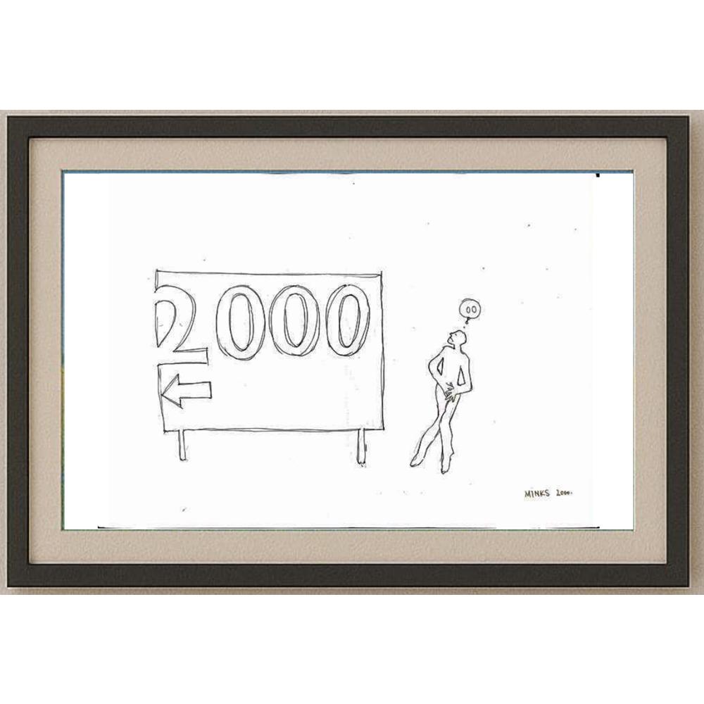Josip Minks 43x30cm Orijinal Karikatür BOD02392
