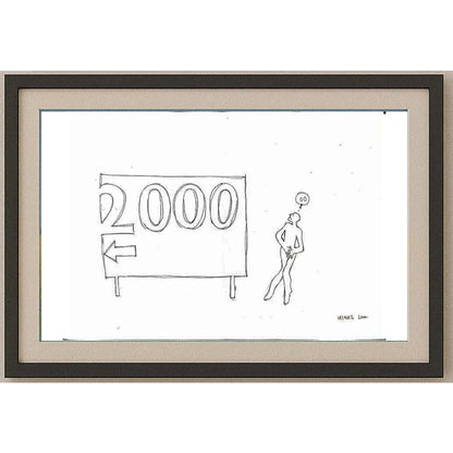 Josip Minks 43x30cm Orijinal Karikatür BOD02392