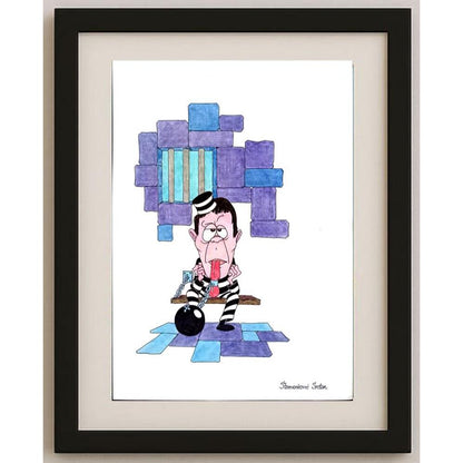Stamenkovic Srdjan 29x21cm Orijinal Karikatür BOD02400