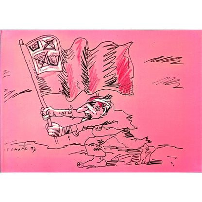 Jan Tomaschoff 29x21cm Orijinal Karikatür BOD02401