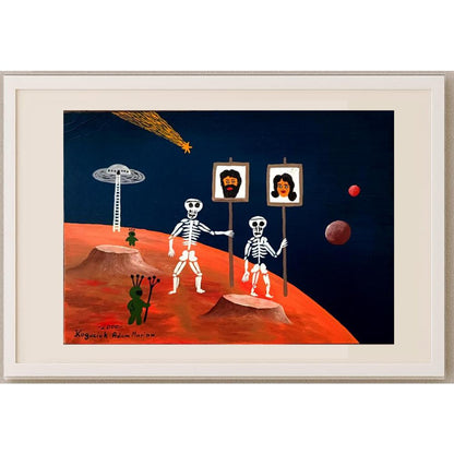 Koguciuk Adam Marian 33x23cm Orijinal Karikatür BOD02406