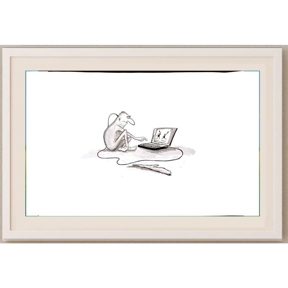 Zdravko Beshendgiev 49x35cm Orijinal Karikatür BOD02409