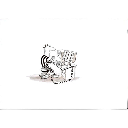 Zdravko Beshendgiev 49x35cm Orijinal Karikatür BOD02410