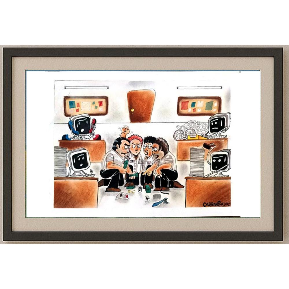 Igracio Carranza 43x30cm Orijinal Karikatür BOD02411