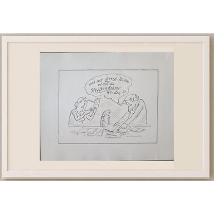 Marie Marcks 29x21cm Orijinal Karikatür BOD02413