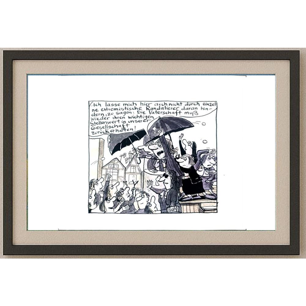 Franziska Becker 24x18cm Orijinal Karikatür BOD02418
