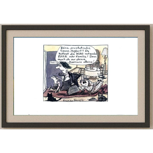 Franziska Becker 24x18cm Orijinal Karikatür BOD02419