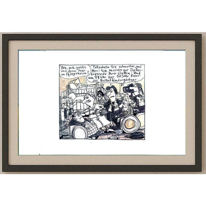 Franziska Becker 24x18cm Orijinal Karikatür BOD02420