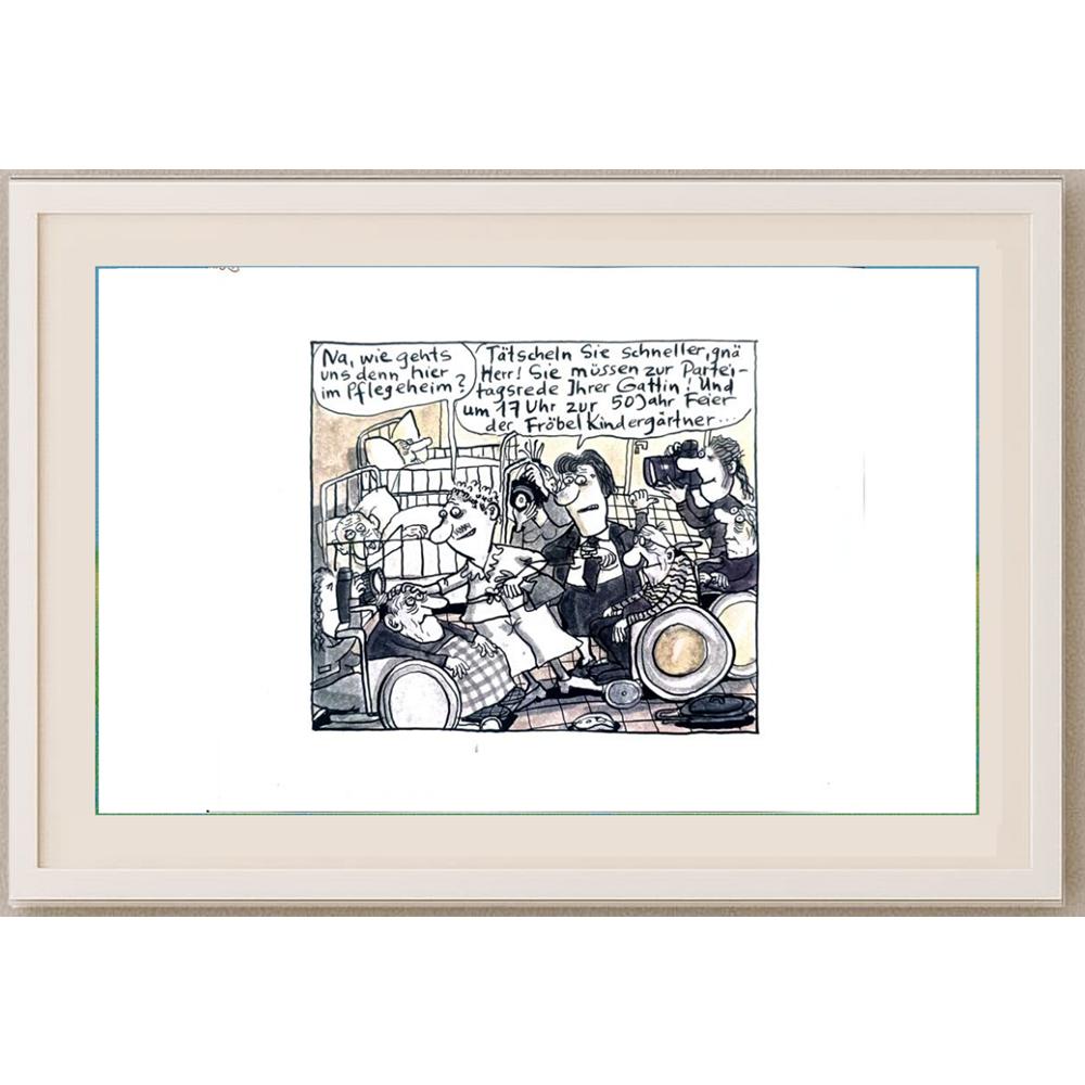 Franziska Becker 24x18cm Orijinal Karikatür BOD02420