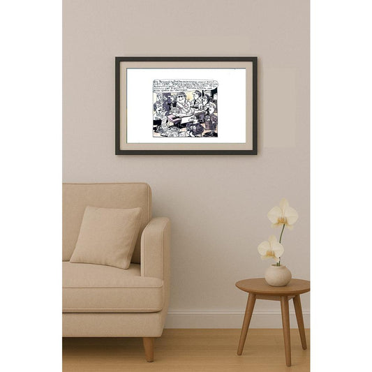 Franziska Becker 24x18cm Orijinal Karikatür BOD02421
