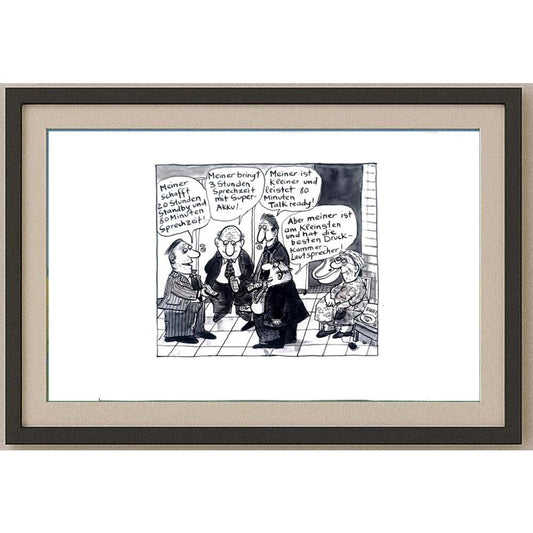 Franziska Becker 24x18cm Orijinal Karikatür BOD02422