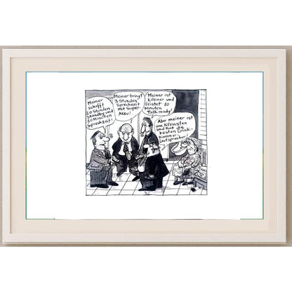 Franziska Becker 24x18cm Orijinal Karikatür BOD02422