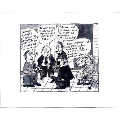 Franziska Becker 24x18cm Orijinal Karikatür BOD02422