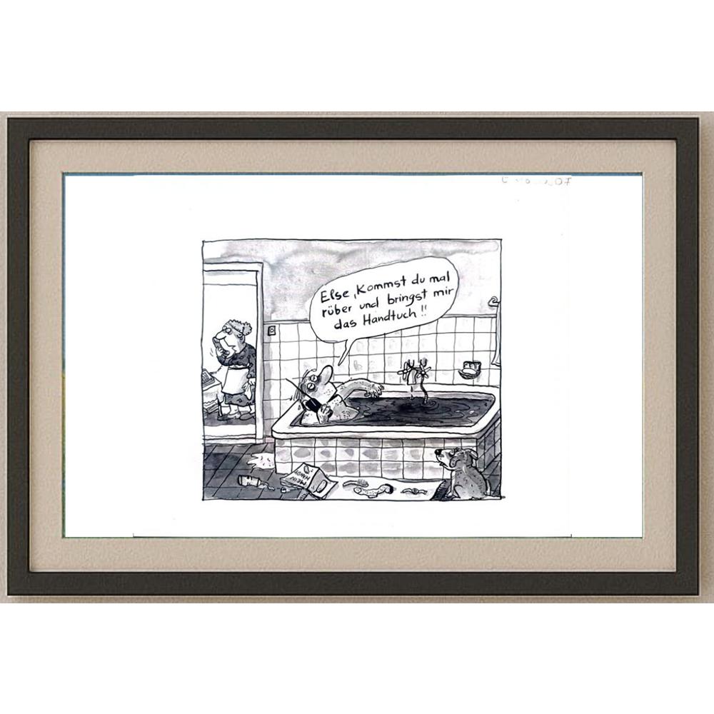 Franziska Becker 24x18cm Orijinal Karikatür BOD02423
