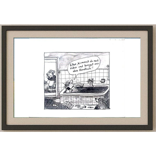 Franziska Becker 24x18cm Orijinal Karikatür BOD02423