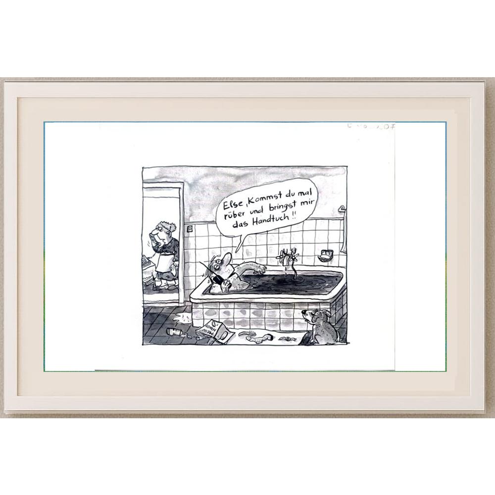 Franziska Becker 24x18cm Orijinal Karikatür BOD02423