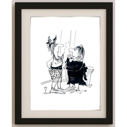 Franziska Becker 29x21cm Orijinal Karikatür BOD02424