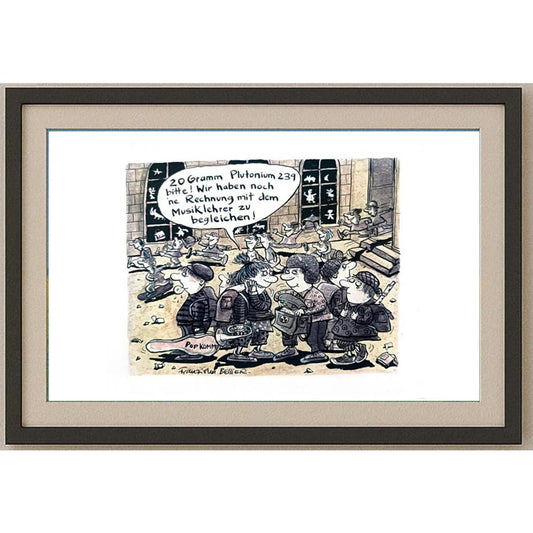 Franziska Becker 24x18cm Orijinal Karikatür BOD02425