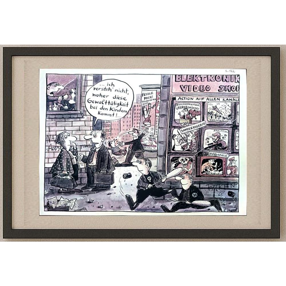 Franziska Becker 29x21cm Orijinal Karikatür BOD02427