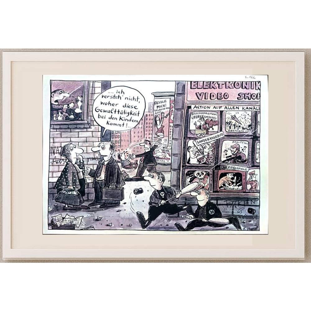 Franziska Becker 29x21cm Orijinal Karikatür BOD02427