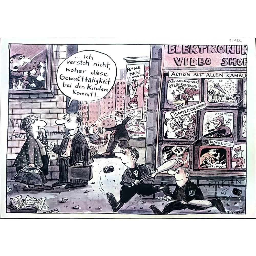 Franziska Becker 29x21cm Orijinal Karikatür BOD02427